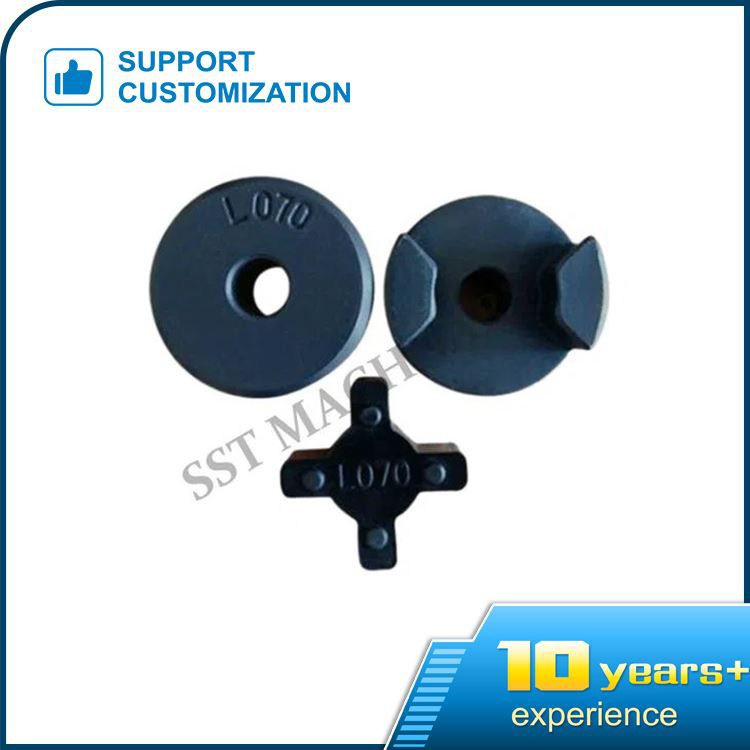 Acoplamiento de mandíbula estriada