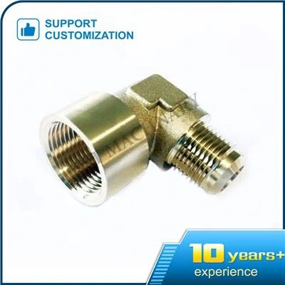 Codo acampanado de latón FPT