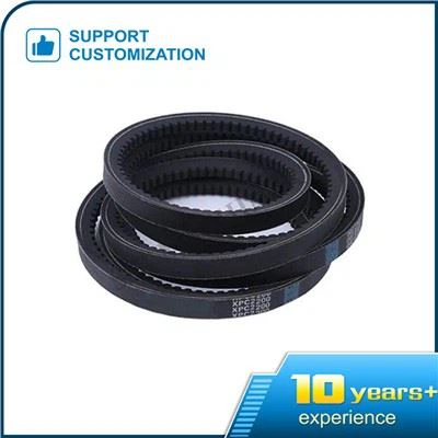 Correa dentada de borde crudo